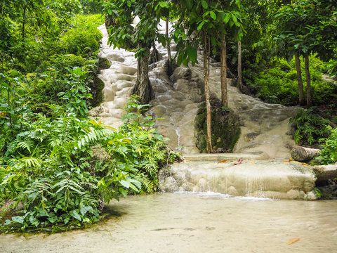 Bua Tong Sticky Waterfalls Chiang Mai Northern of Thailand