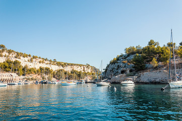 Panoramic view of the Calanque of Cassis