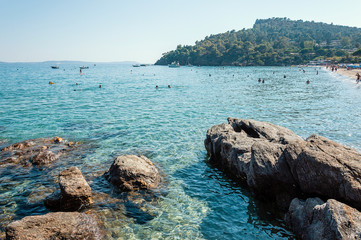 Pramousquier beach and its clear crystal water