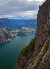 The Pulpit Rock in the Stavanger region in Norway
