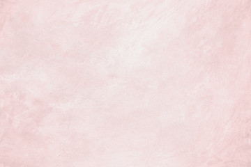 Pink pastel cement texture plastered stucco wall white painted fade background. - 232223610