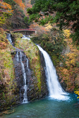 Fototapeta na wymiar Ginzan Onsen Waterfall Japan