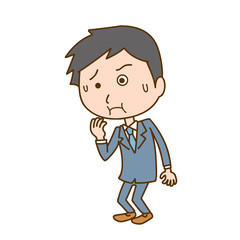 男性　会社員　吐き気　体調不良