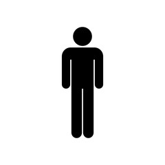 male bathromm toilet sign vector