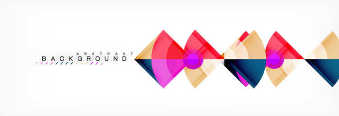 Modern geometric abstract background