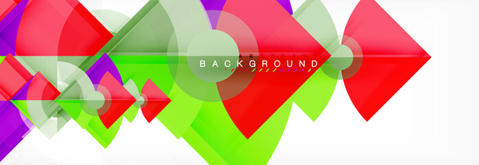 Trendy circles composition geometric background