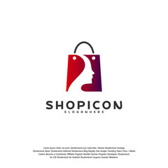 Head Shop Logo Template Design Vector