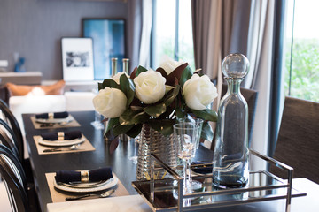 Beautiful houseplant decoration in reception room