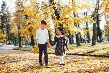 Fototapeta premium children in a park