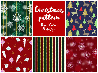 クリスマスパターン素材