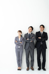 portrait of asian businessgroup on white background