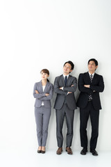 portrait of asian businessgroup on white background