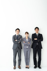 portrait of asian businessgroup on white background