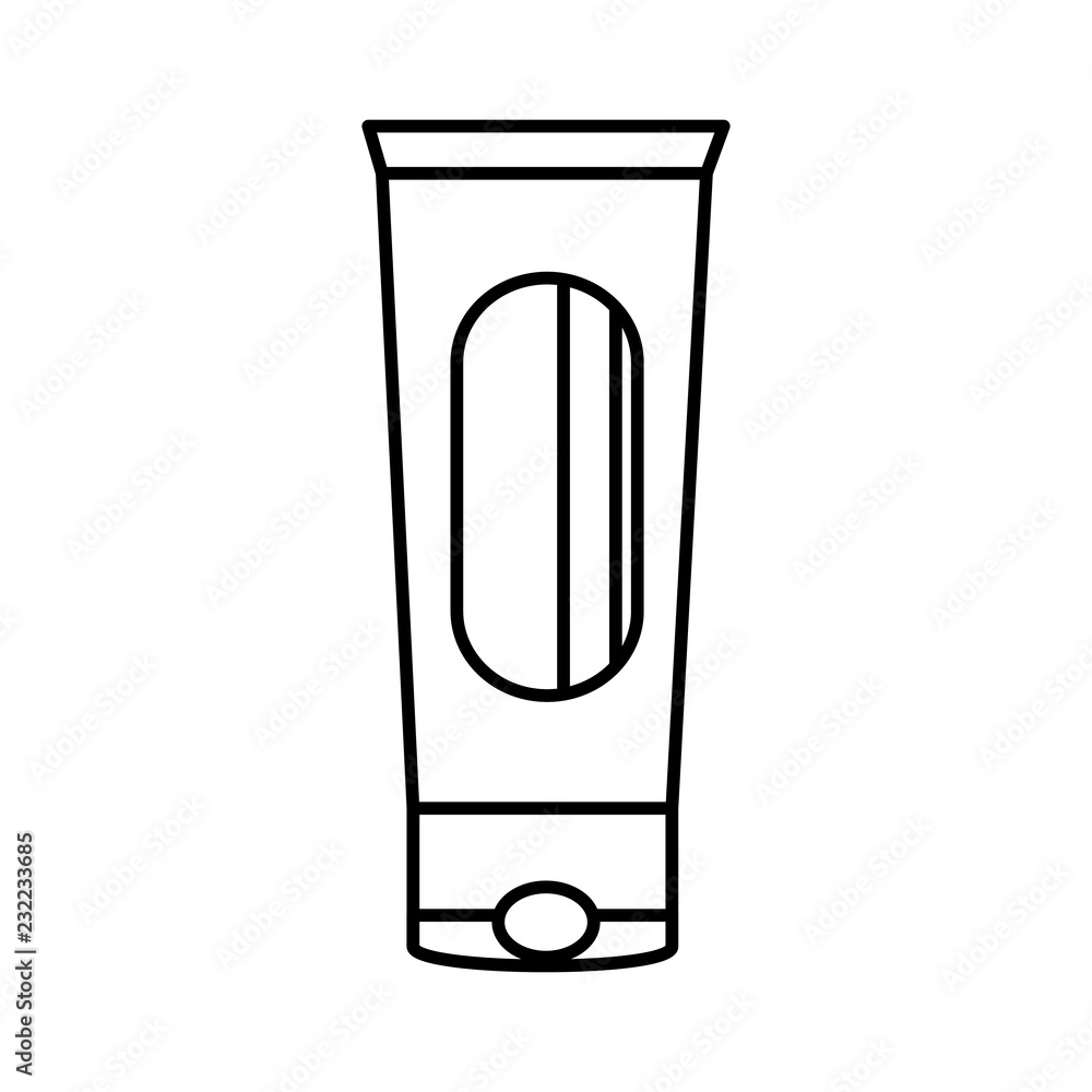 Poster tube cream product icon