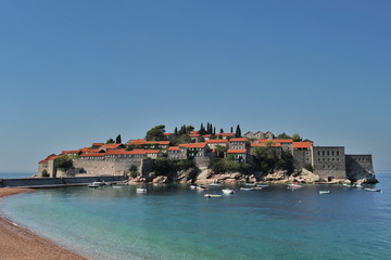 Fototapeta premium St. Stephen's Island in the Adriatic Sea.