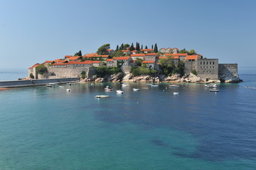 Fototapeta na wymiar St. Stephen's Island in the Adriatic Sea.