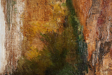 Artists oil paints multicolored closeup abstract background