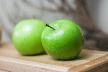 Candy apple missing a bite