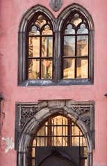 Fototapeta na wymiar Window of an old house. Prague, Czech Republic