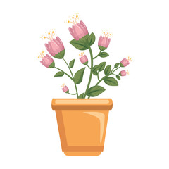 Naklejka na ściany i meble flowers houseplant in pot icon
