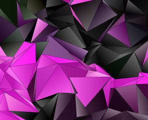 Fototapeta premium Abstract Low-Poly triangular modern background