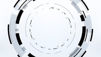 Futuristic Technology Abstract Background. Vector Modern Hi-Tech Wallpaper