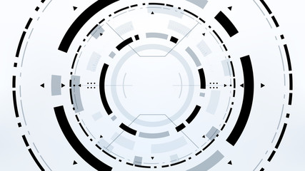 Futuristic Technology Abstract Background. Vector Modern Hi-Tech Wallpaper