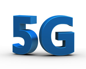 3d 5G wireless communication technology symbol