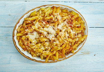 Chicken Parmesan Baked Ziti