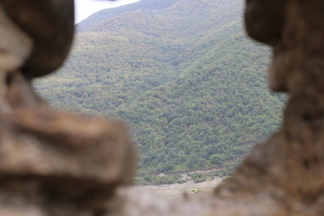 View from battlements
