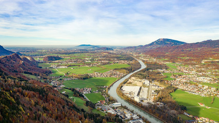 Fototapeta na wymiar Blick Richtung Salzburg