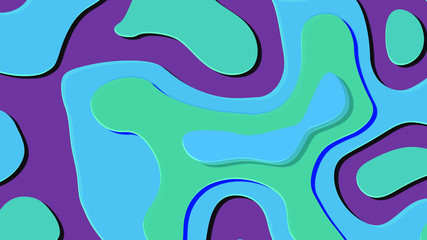 Seamless pattern background of multicolored lines with scribbler.