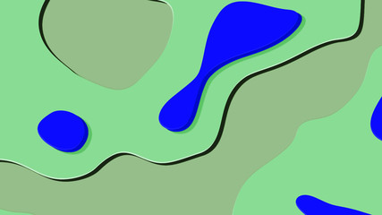 Seamless pattern background of multicolored lines with scribbler.