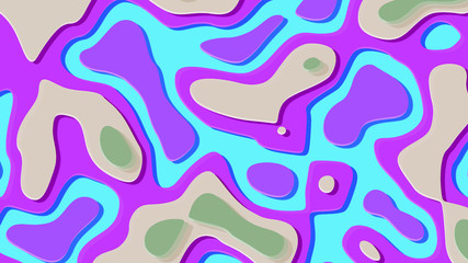 Seamless pattern background of multicolored lines with scribbler.