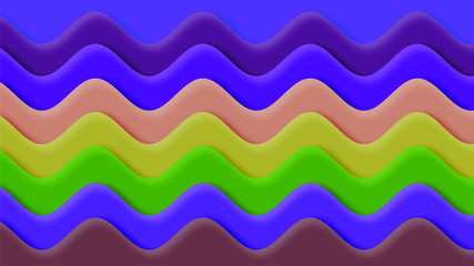 Seamless pattern background of multicolored lines with scribbler.