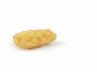 chicken nuggets on a white background