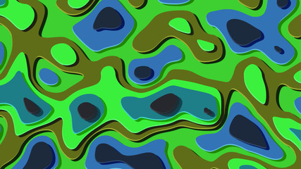 Seamless pattern background of multicolored lines with scribbler.