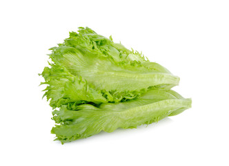 fresh Frillice Iceberg Lettuce on white background