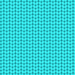Vector seamless knitted background. Natural material fabric. Blue backdrop