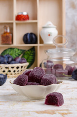 Plum jelly candies