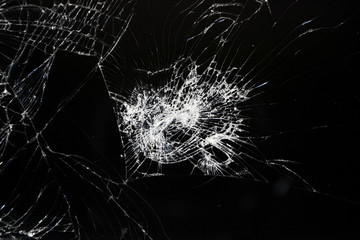 Broken screen of smartphone or other devices