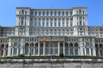 Fototapeta na wymiar Bucharest Parliament palace