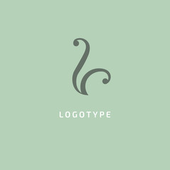 Monogram design elements, graceful template. Calligraphic elegant logo design. V logo line art monogram. Letter V on a dark background. Letter V vector logo. Business sign, identity, label, badge.