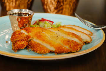 fried chicken with sauce