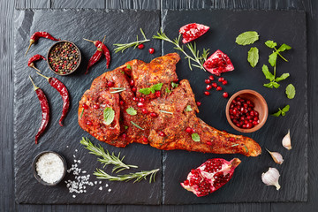 raw whole shoulder of a lamb © myviewpoint