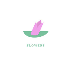 Vector luxury flower logo design. Ornate floral wedding sign. Modern simple premium design vector element. Emblem luxury beauty spa saloon, cosmetics, jewelry, flower shop, restaurant, garden.