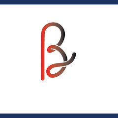 B Letter logo icon vector template