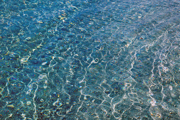Colorful abstract pattern of water surface for background.