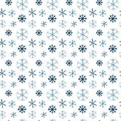 snowflakes watercolor pattern