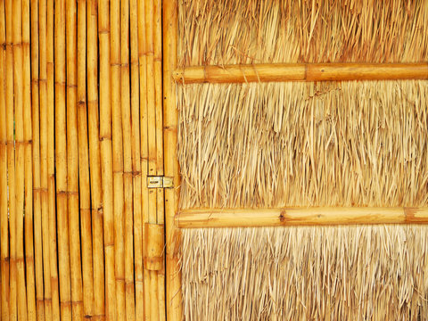 bamboo door and wall home